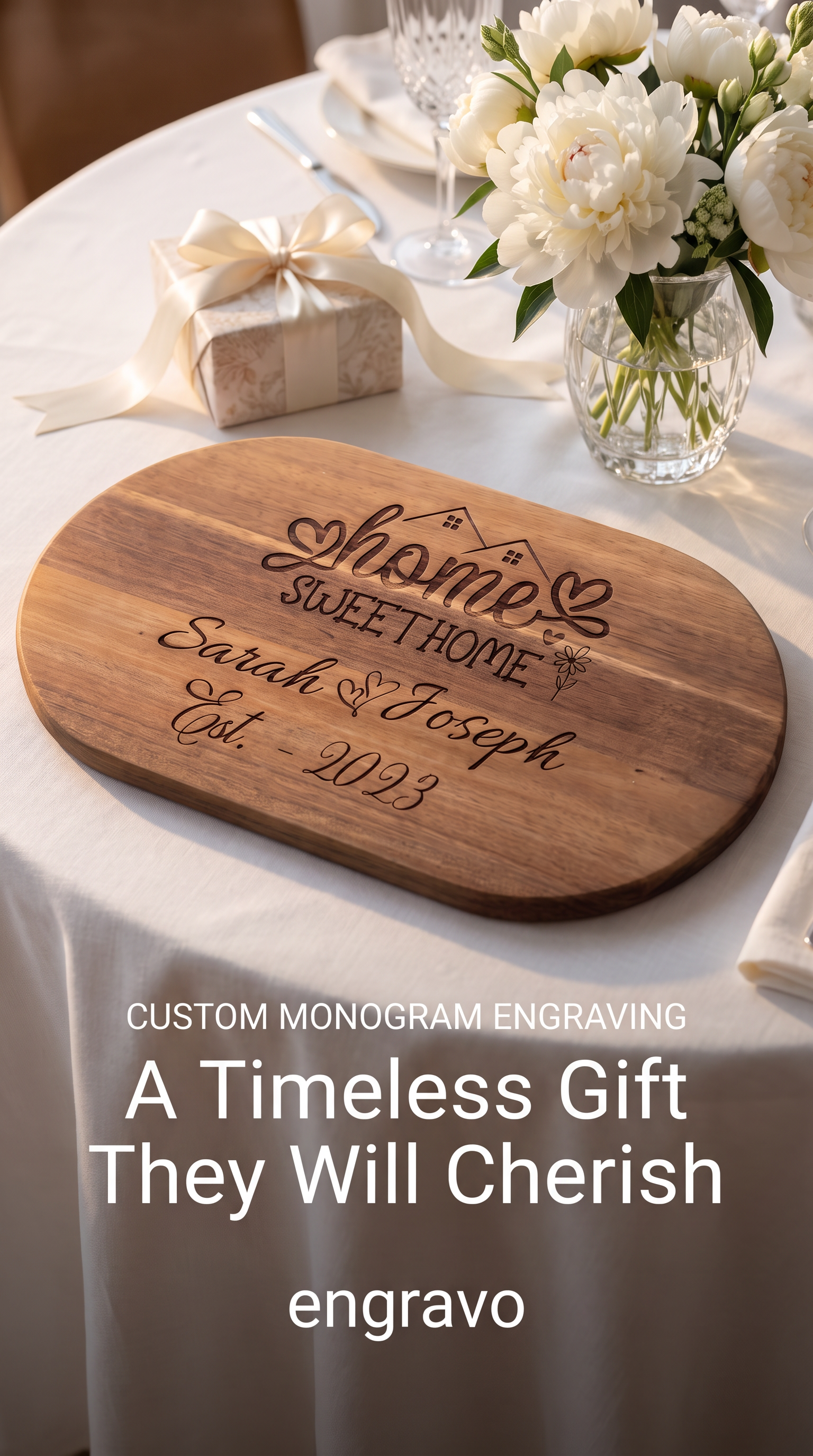 Personalised Housewarming Charcuterie Board – New Home Gift