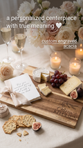 Personalised Medium Rectangular Acacia Charcuterie Board – Wedding Gift for Newlyweds