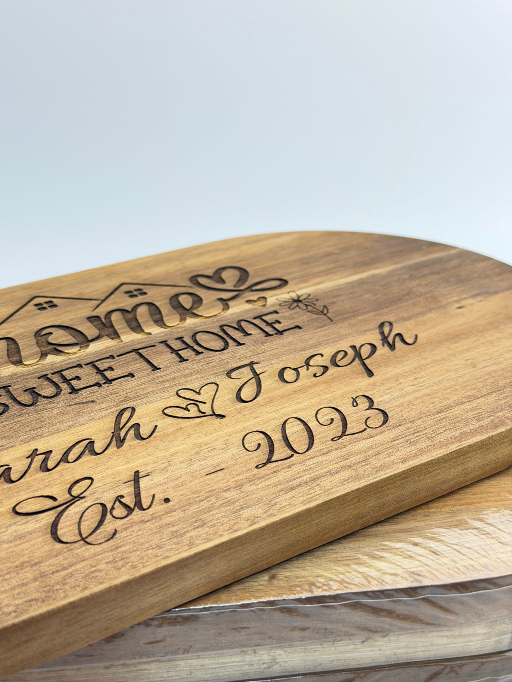 Personalised Settlement Gift Charcuterie Board for New Homeowners